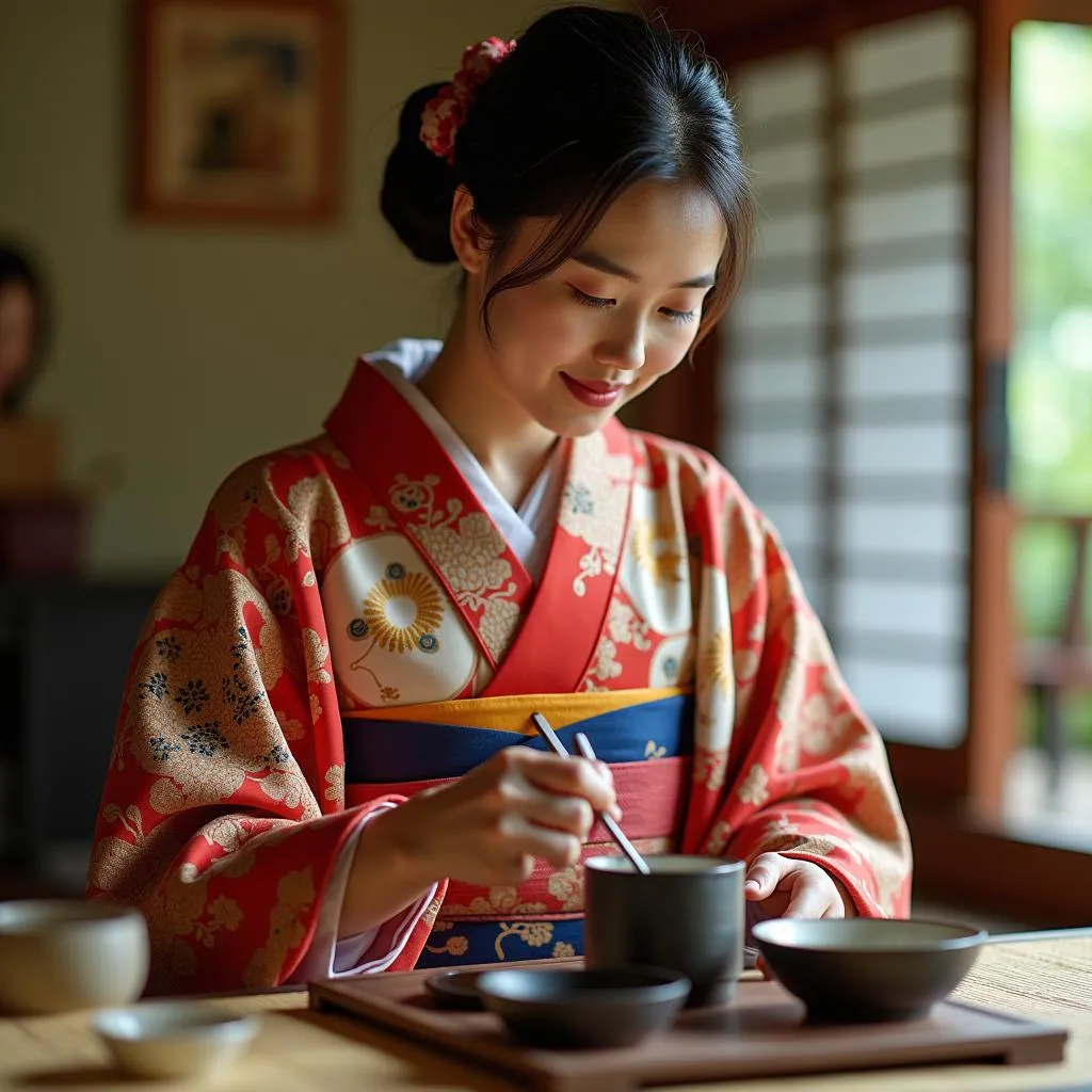 Traditional Japanese Tea Ceremony in Kyoto