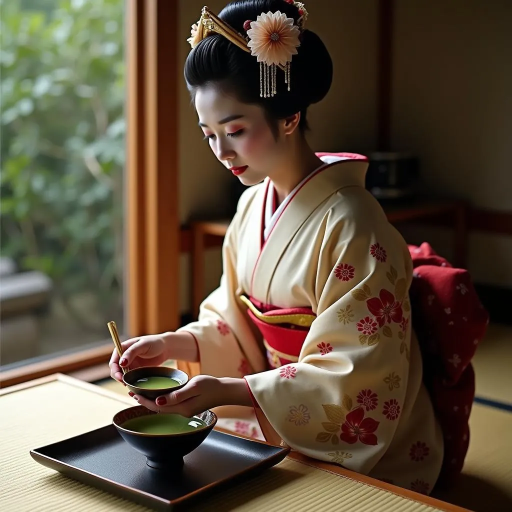 Traditional Japanese Tea Ceremony in Kyoto