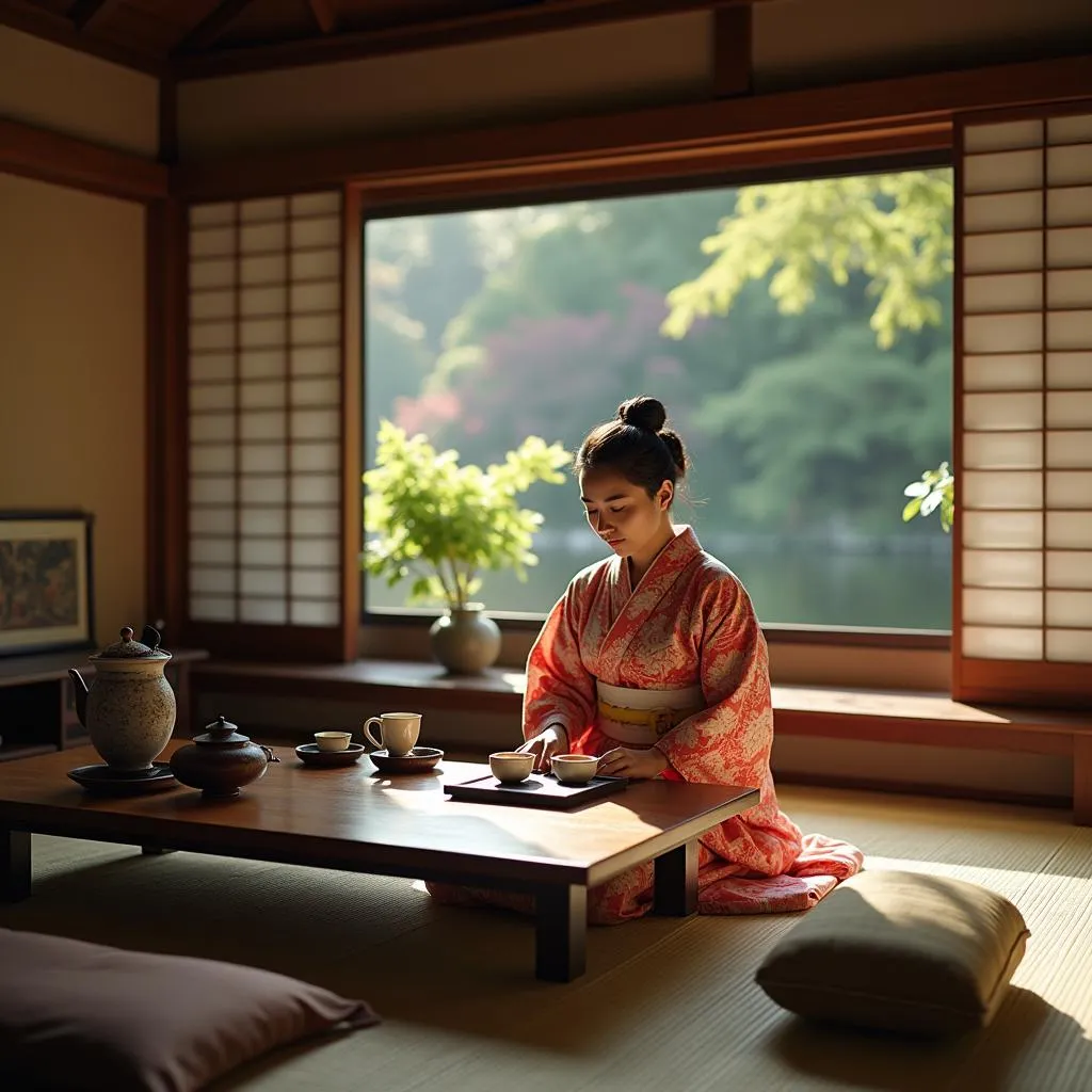 Traditional Japanese Tea Ceremony in Kyoto