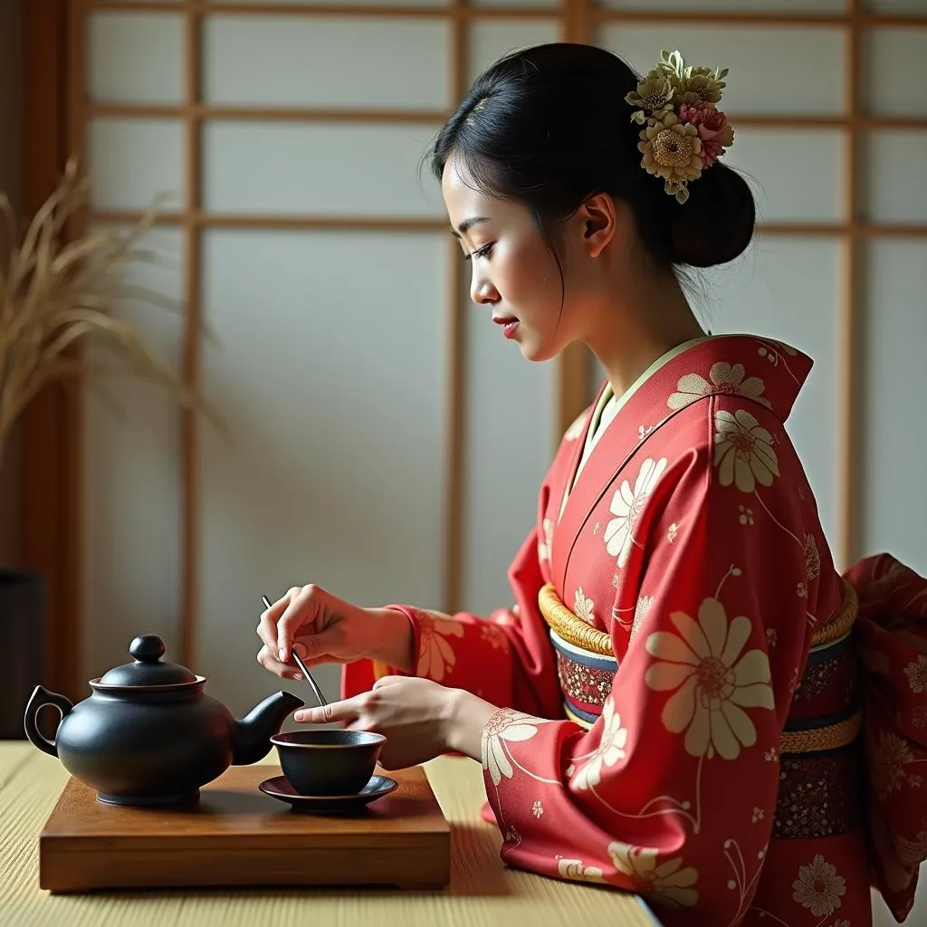 Elegant Japanese Tea Ceremony