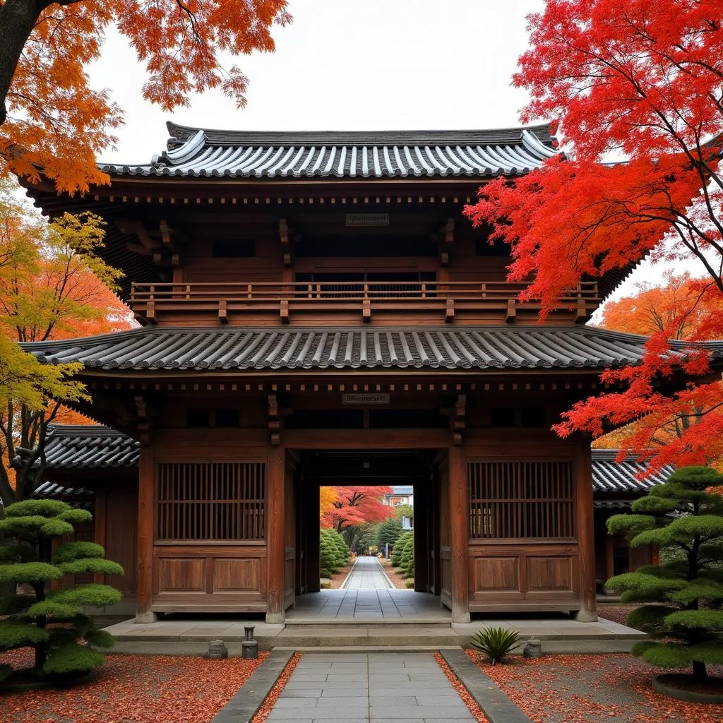 Ancient Japanese Temple in Kyoto, 2018