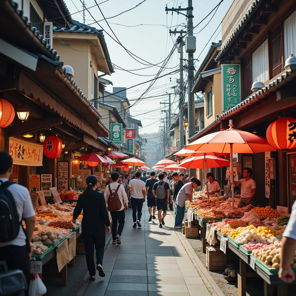 Vibrant Japanese Market