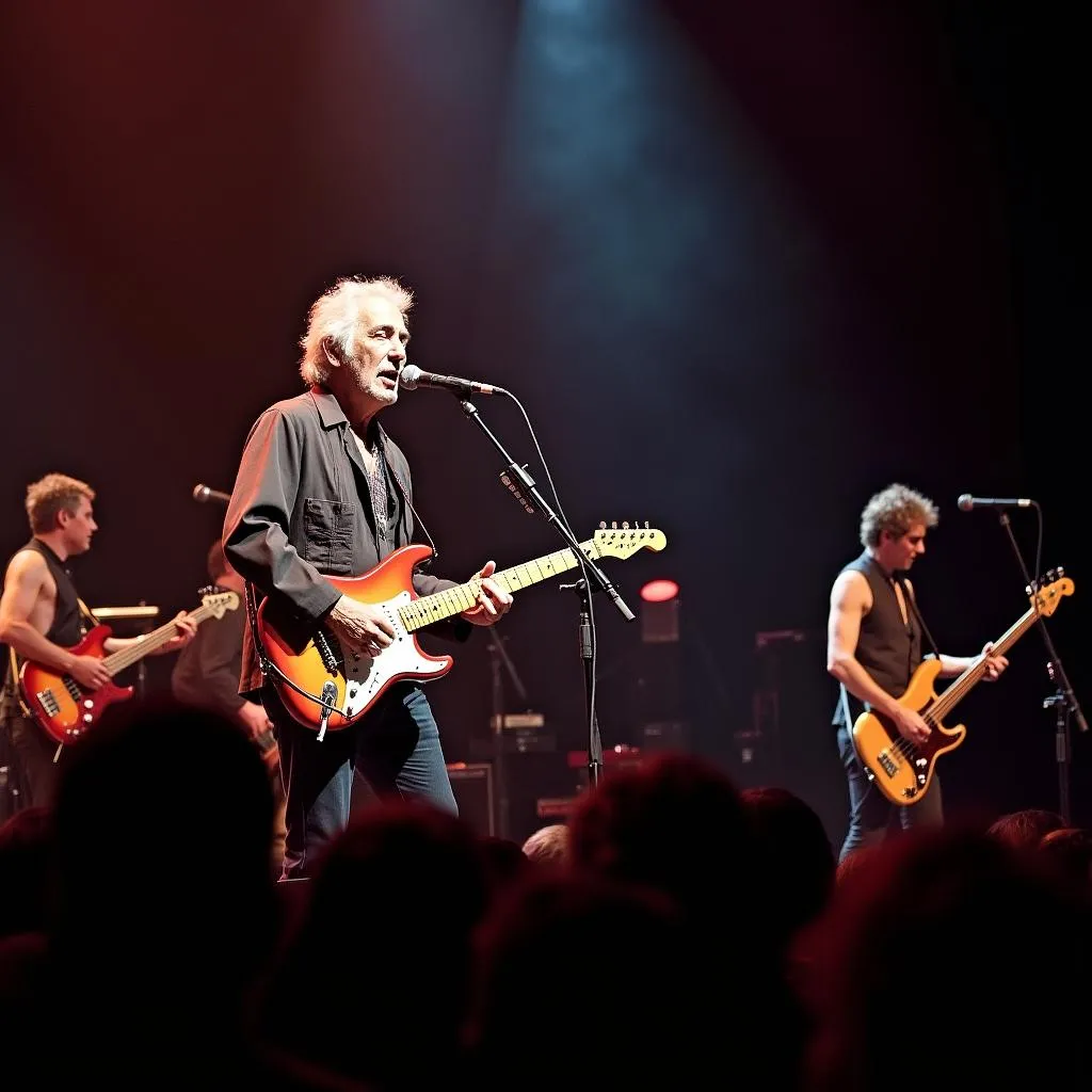 John Mayall electrifies the crowd at a live concert in Japan.