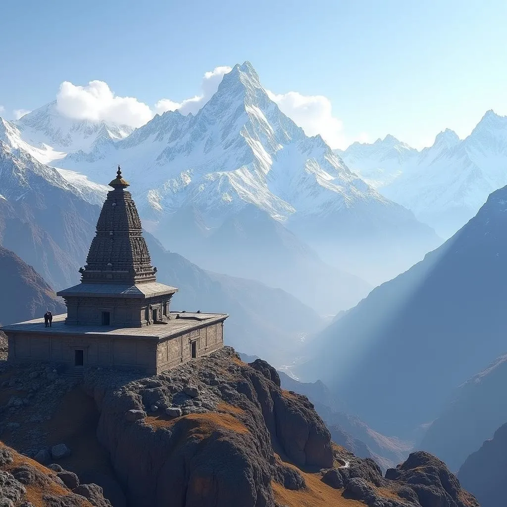 Kedarnath Temple amidst Himalayan Peaks