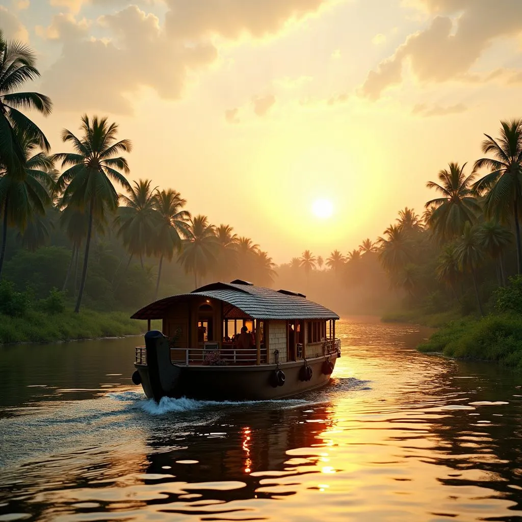 Houseboat on Kerala Backwaters