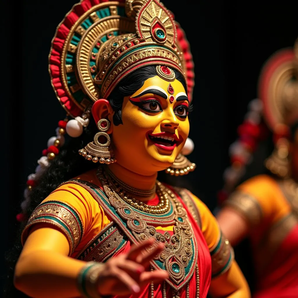 Traditional Kathakali Dance Performance in Kerala