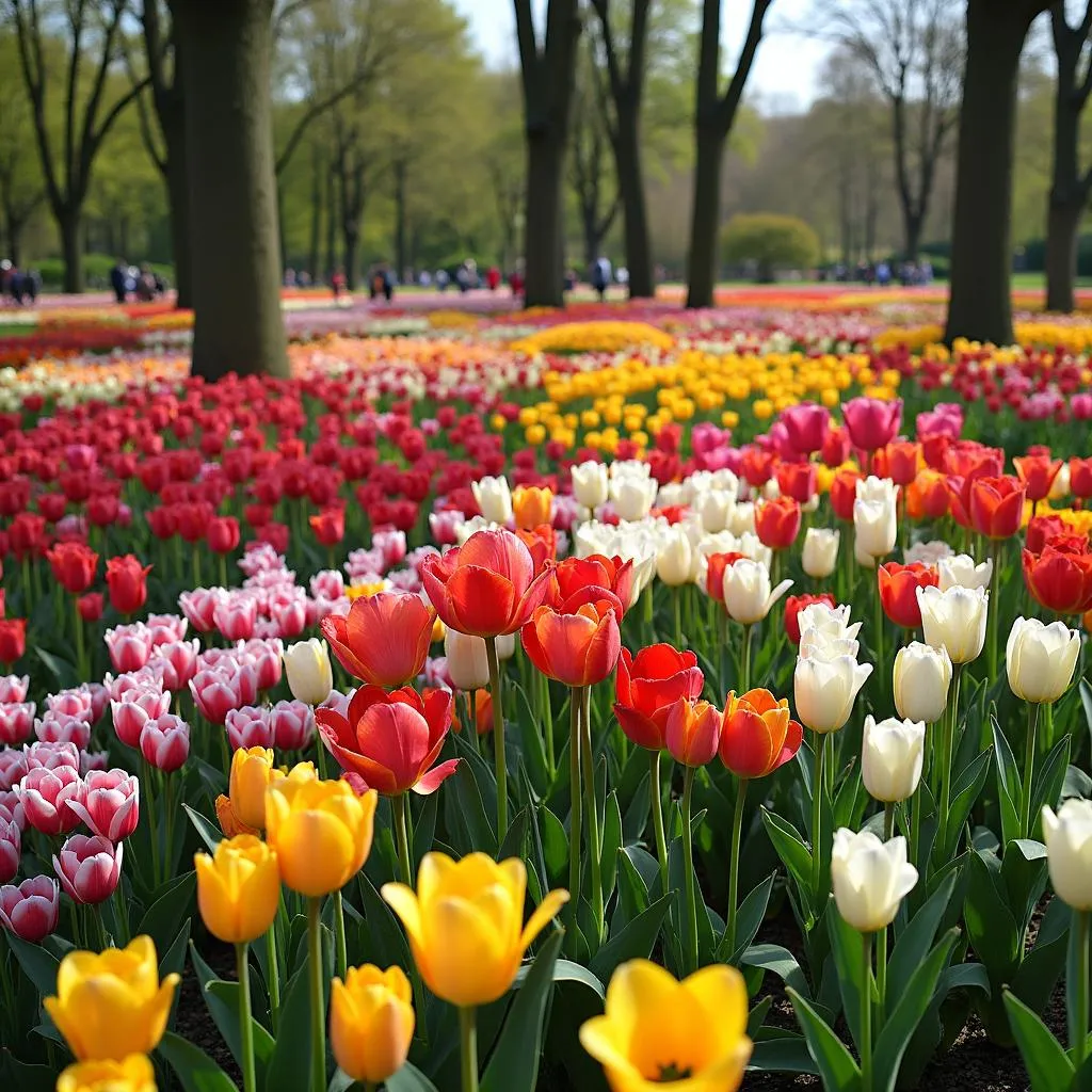 Spectacular flower displays at Keukenhof Gardens