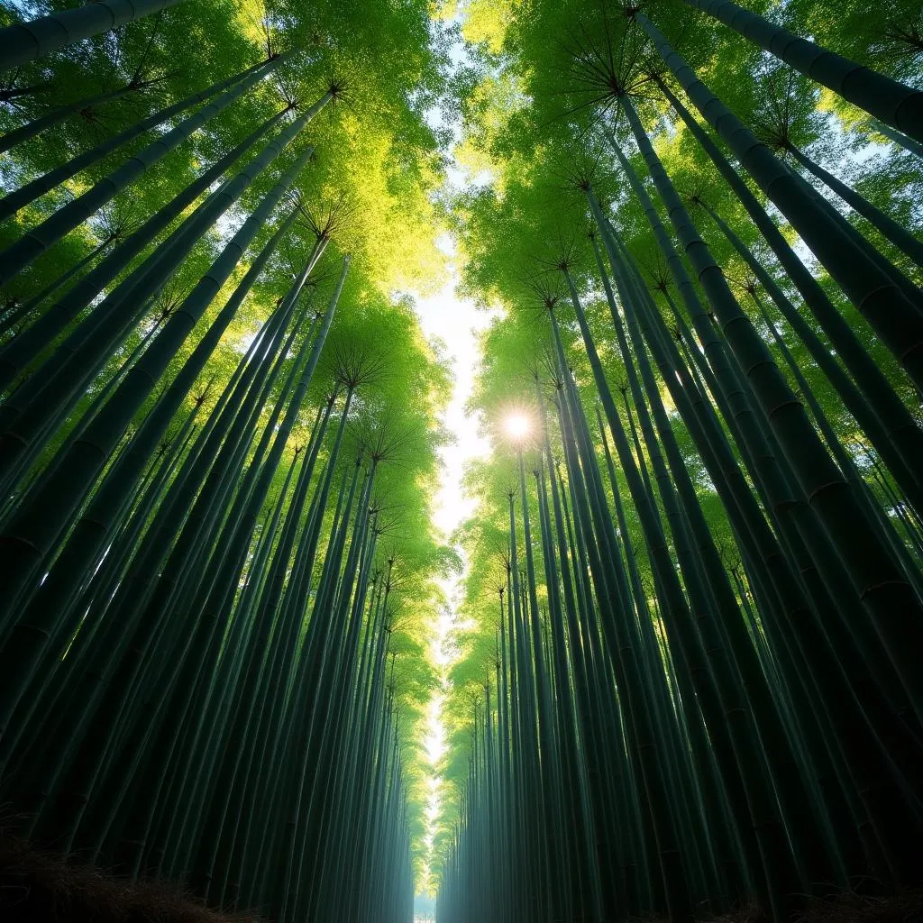 Tranquil Arashiyama Bamboo Grove in Kyoto