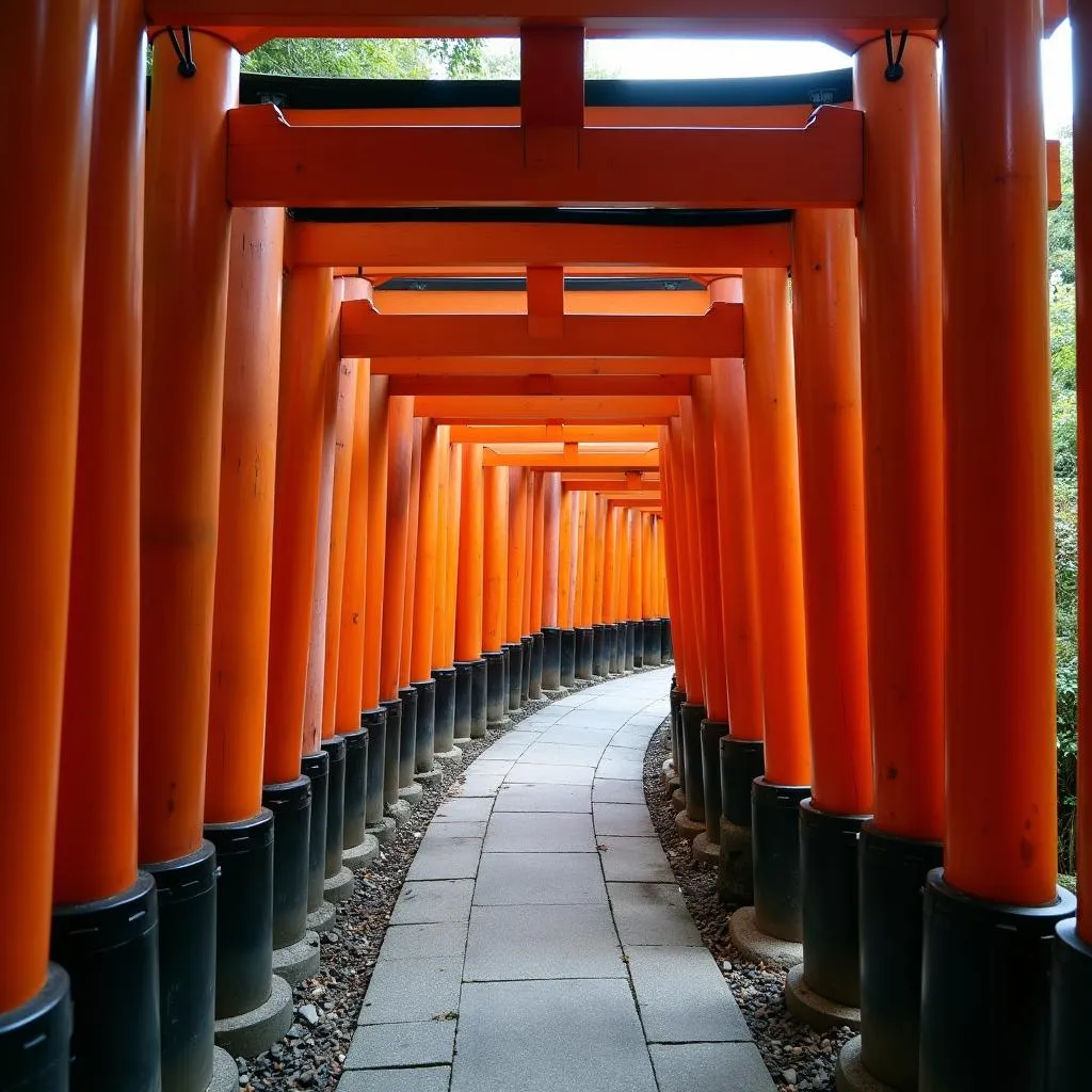 Kyoto Fushimi Inari Shrine Red Gates