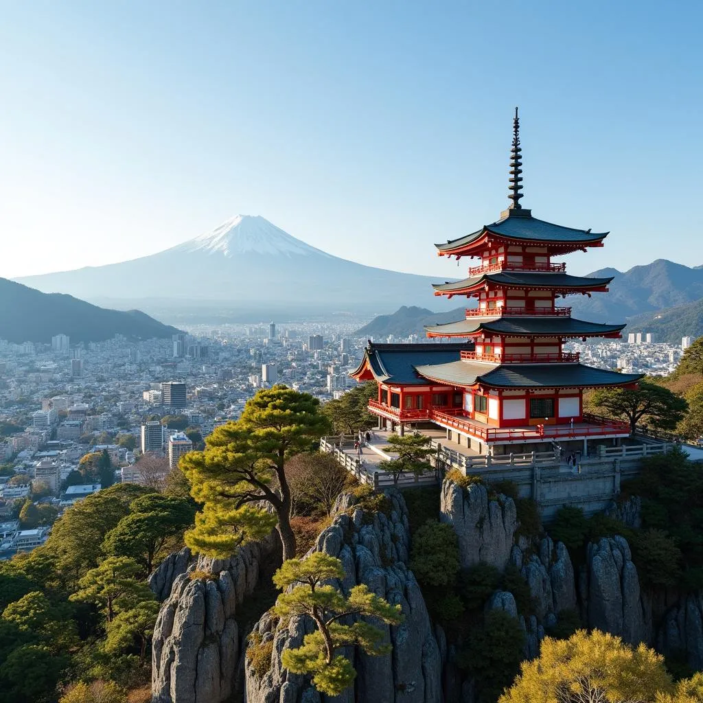 Kyoto temples in Japan