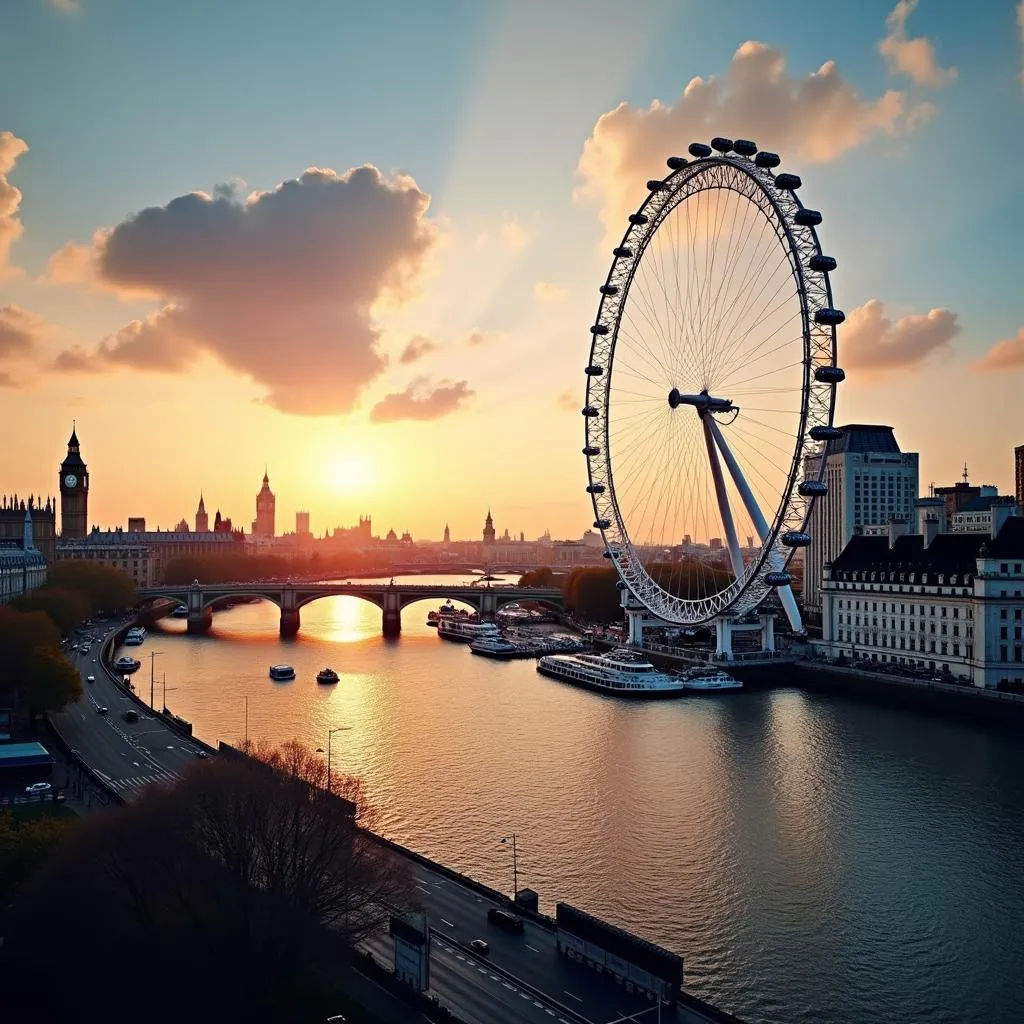 London Eye and City Skyline