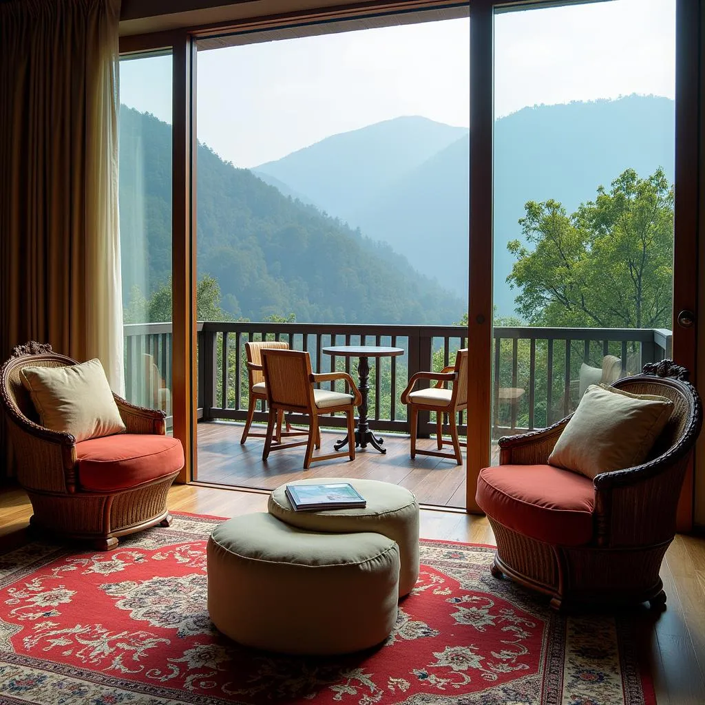 Luxury resort in Kasauli with Himalayan backdrop