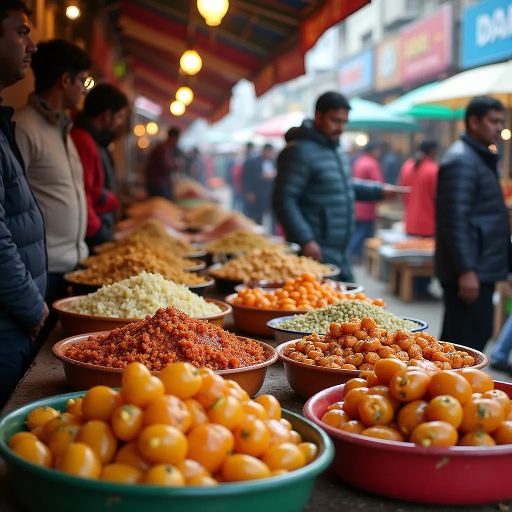 Vibrant Street Food Scene in Mahabaleshwar Market