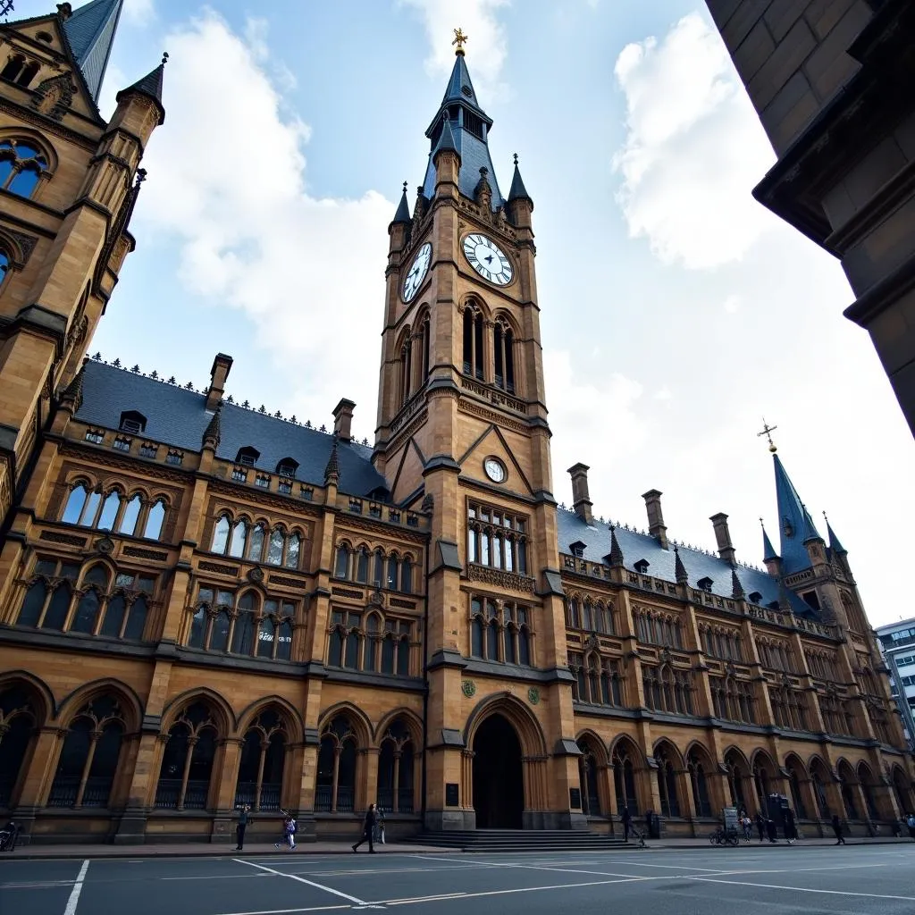 Manchester Town Hall Exterior View