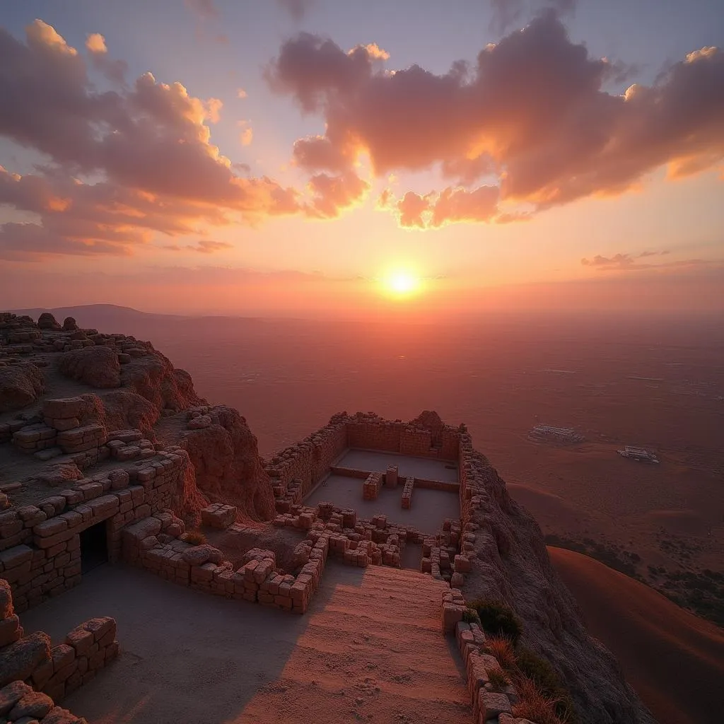 Sunset view from Masada