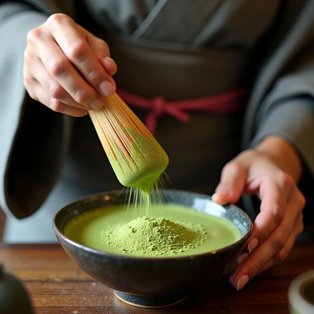 Traditional Japanese tea ceremony