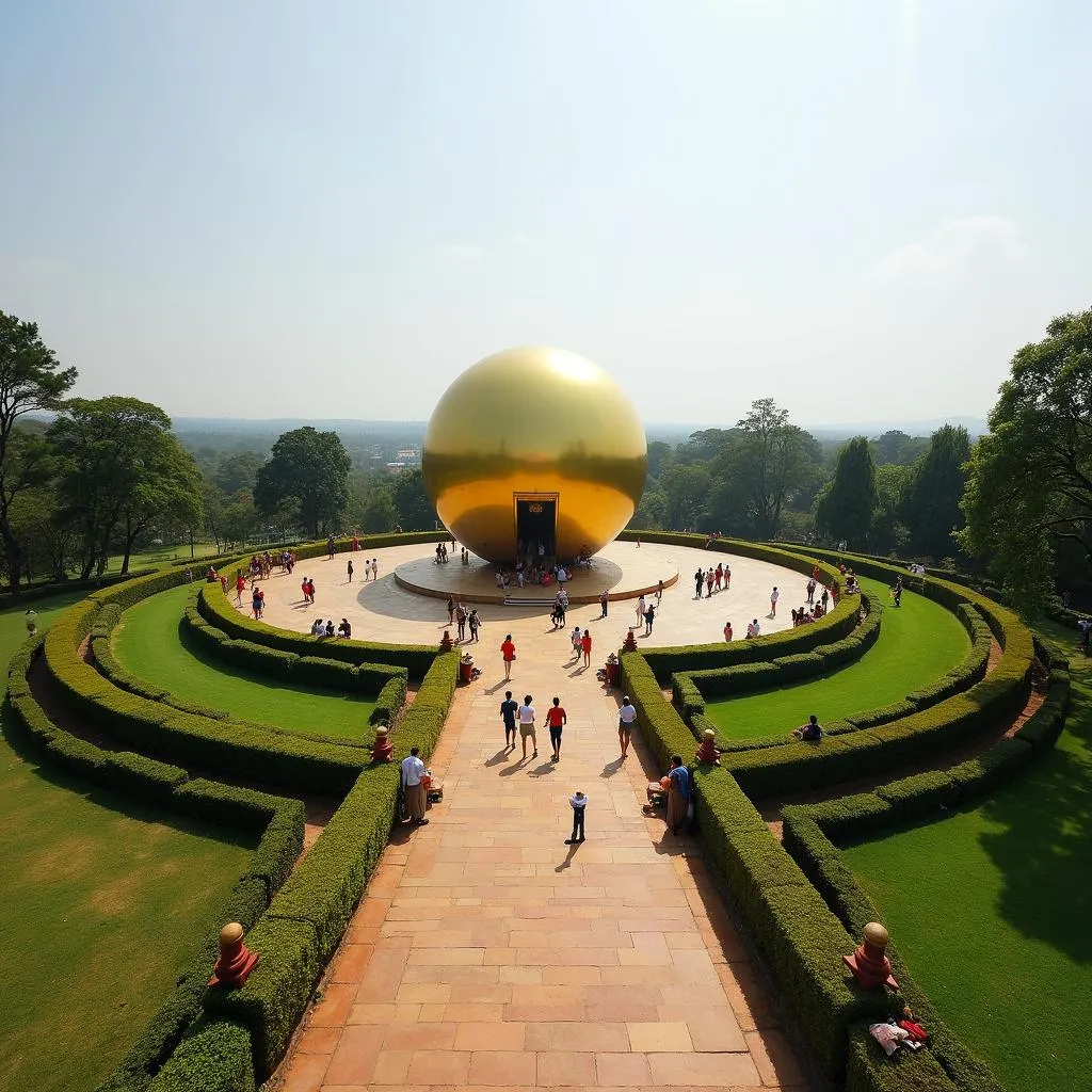 The Matrimandir in Auroville