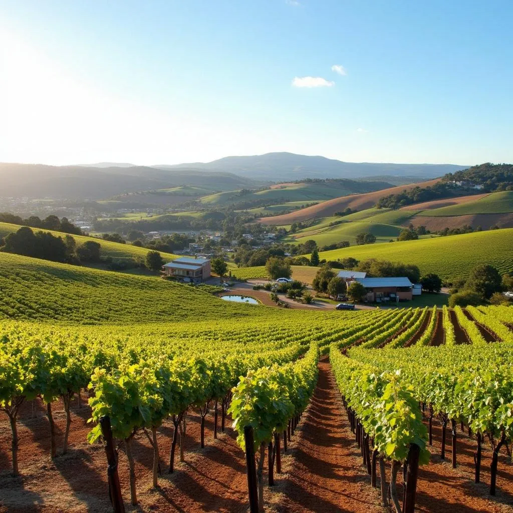 Vineyards and wineries in McLaren Vale