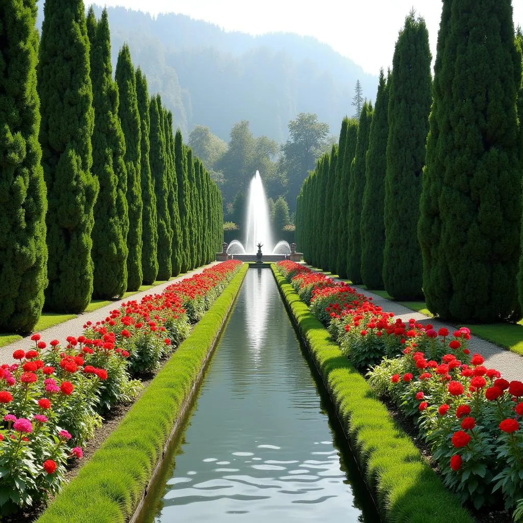 Mirabell Gardens in Salzburg, Austria