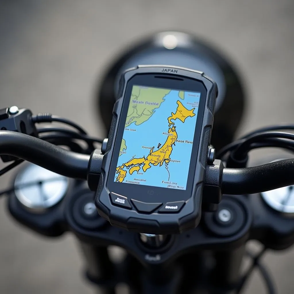 Motorcycle GPS navigation for Japan tour