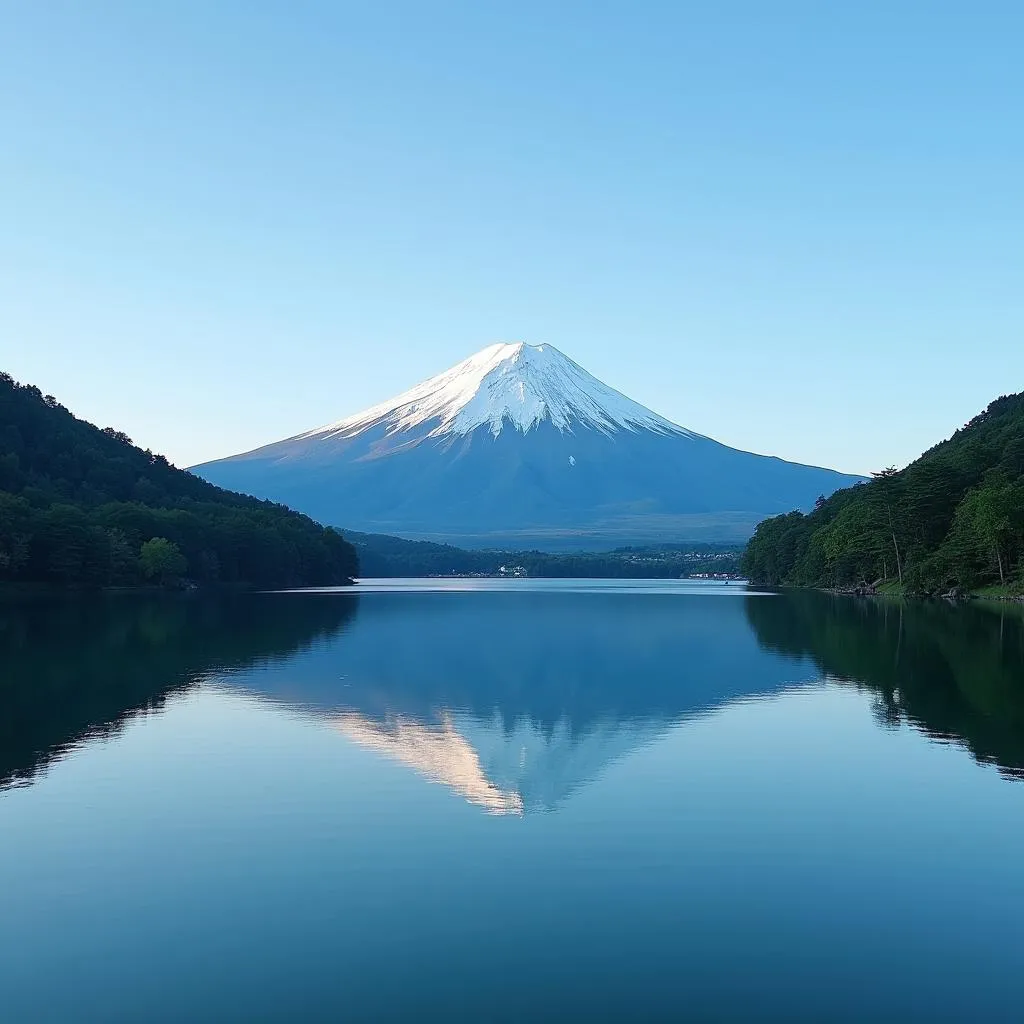 Mount Fuji and Lake Ashi