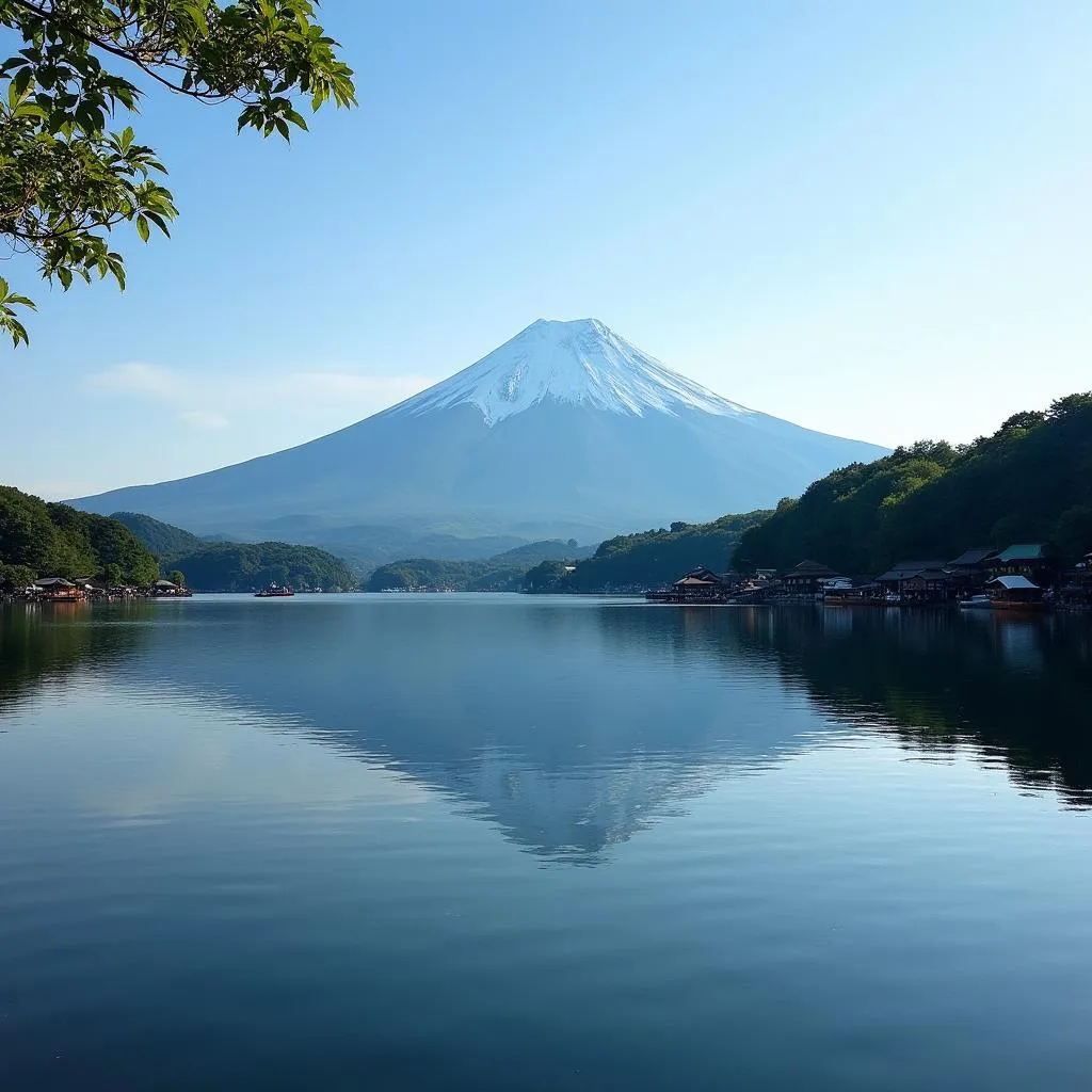 Mount Fuji and Lake Ashi