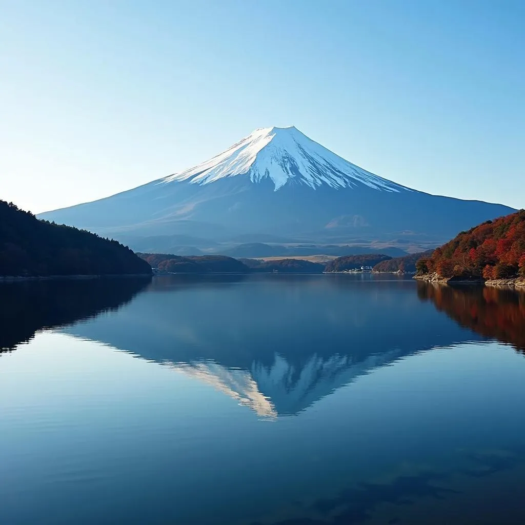 Mount Fuji Majesty Reflected