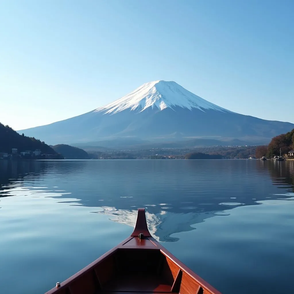 Mount Fuji Reflected in Lake Ashi