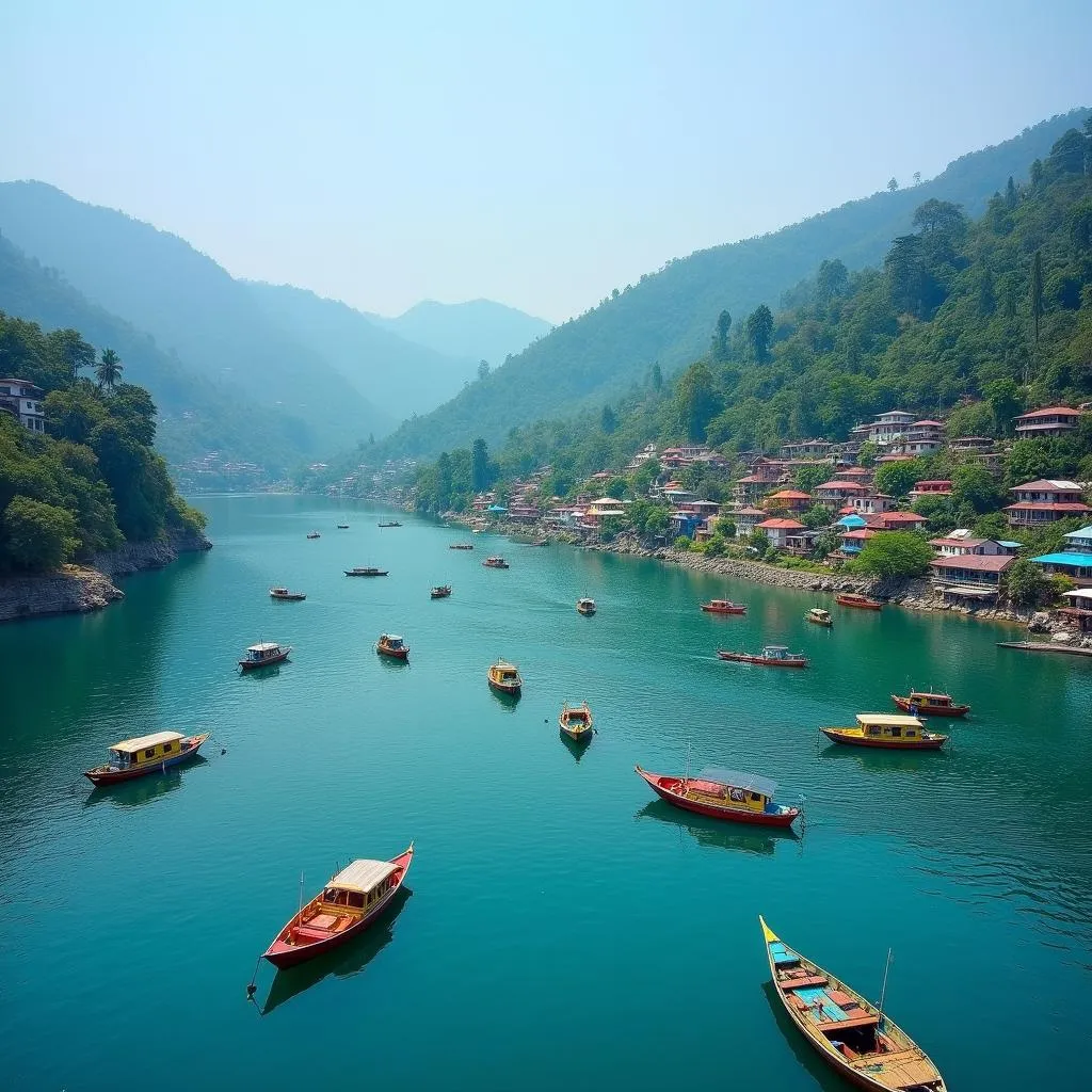 Boating on Nainital Lake