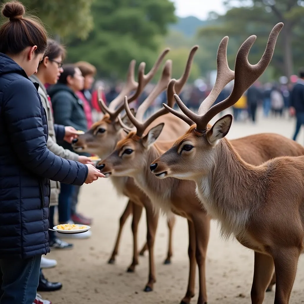 Friendly Deer in Nara Park