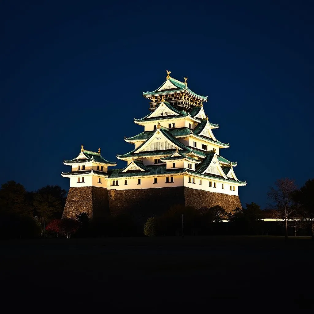 Osaka Castle Night Illumination