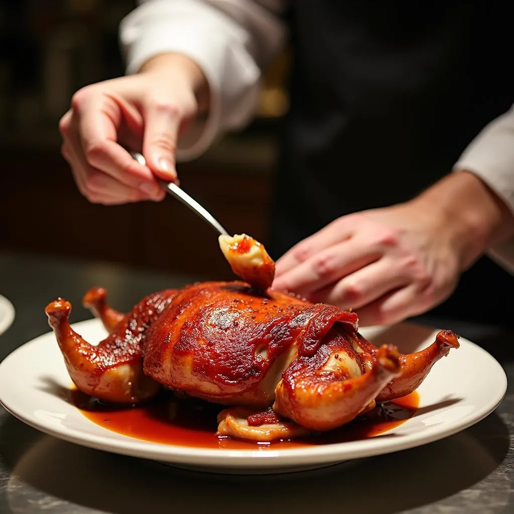 Peking duck preparation