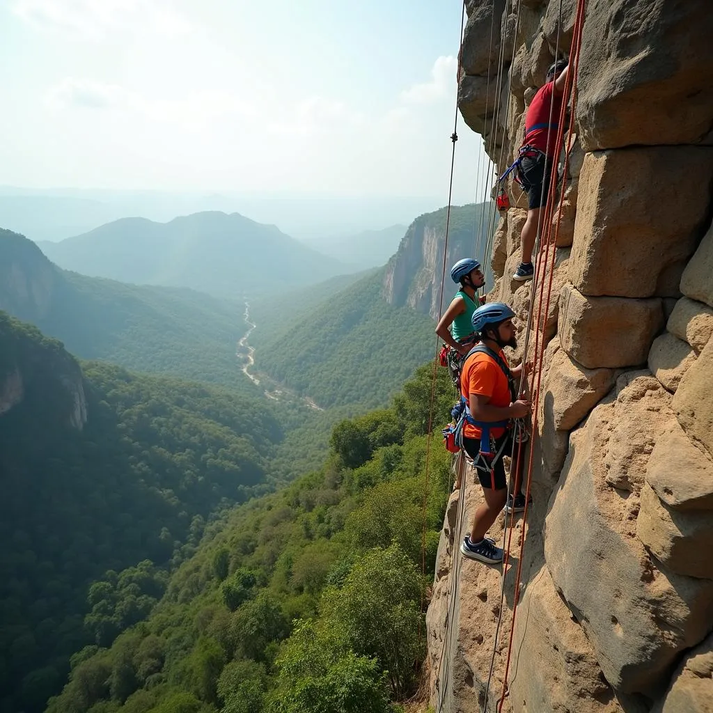 Rock climbing adventure in Hyderabad