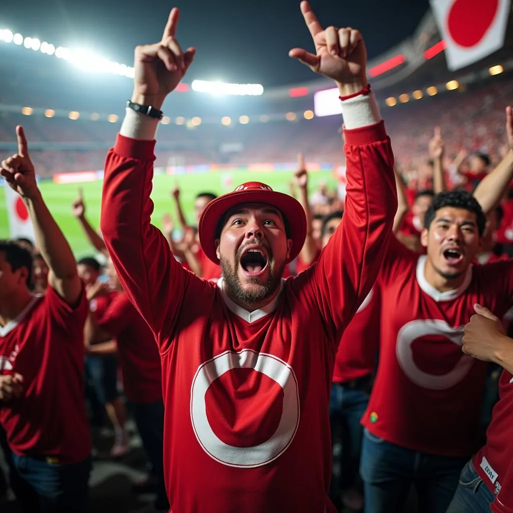 Passionate Rugby Fans in Japan