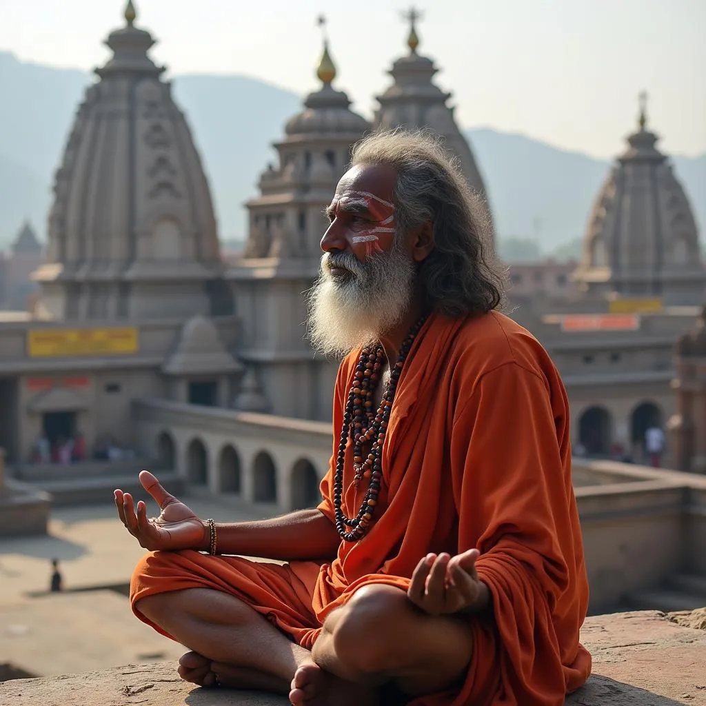 Sadhu at Pashupatinath Temple