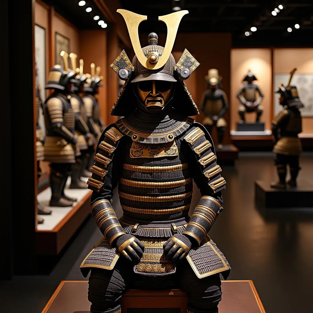 Samurai Armor and Weapons Display