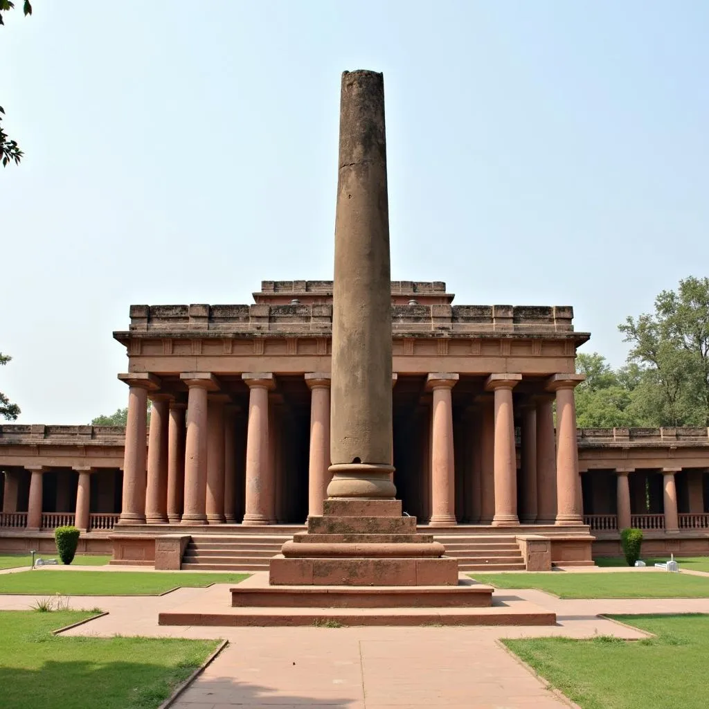 Sarnath Archaeological Museum with Ashoka Pillar