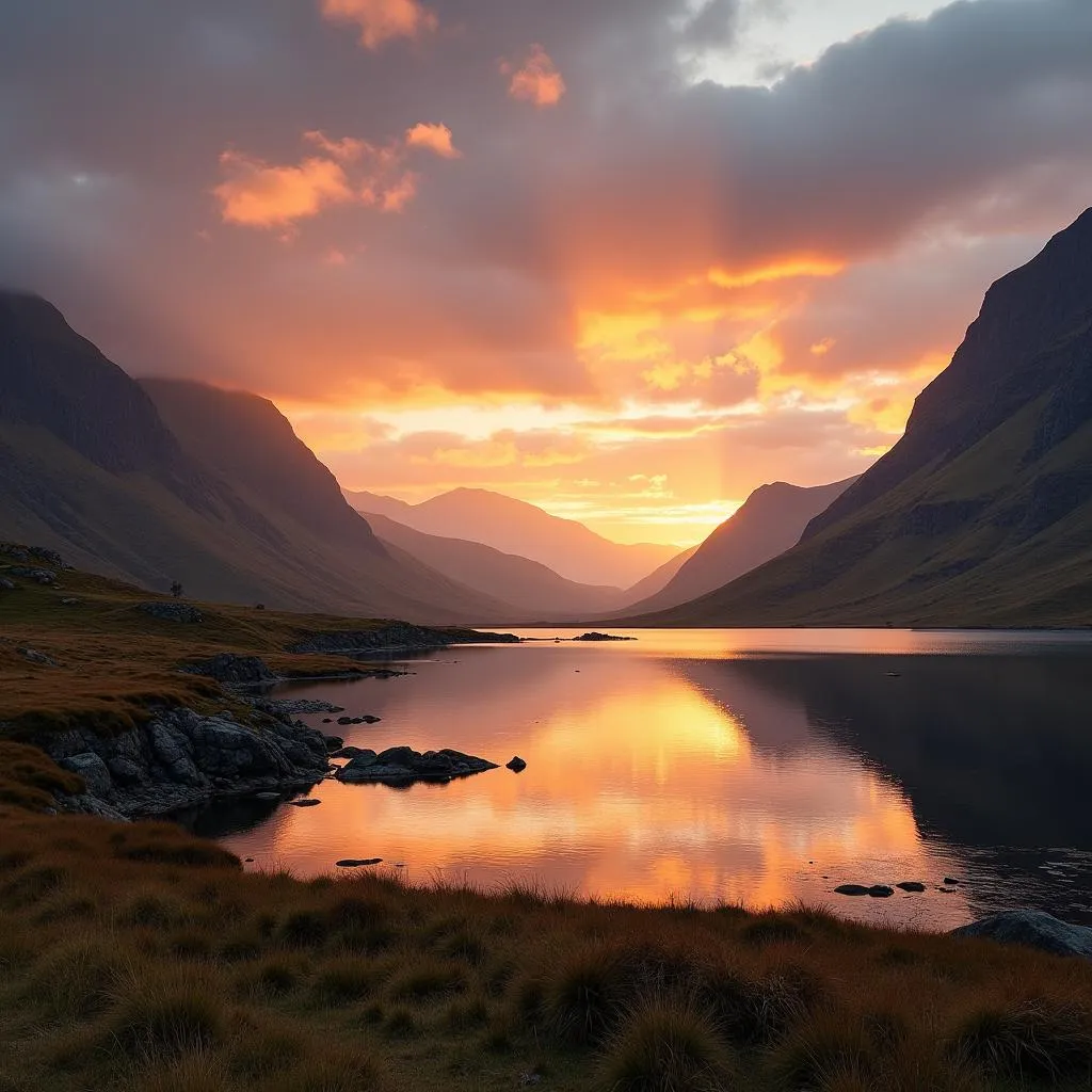 Golden Sunset over the Highlands