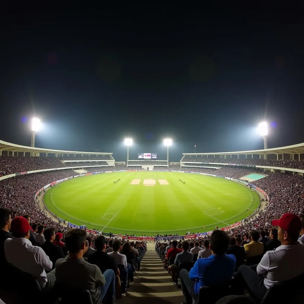 Sharjah Cricket Stadium panoramic view