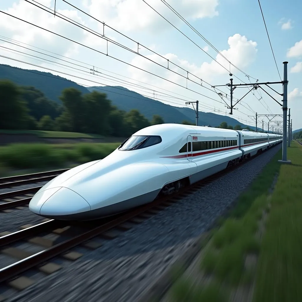 Shinkansen Bullet Train in Japan