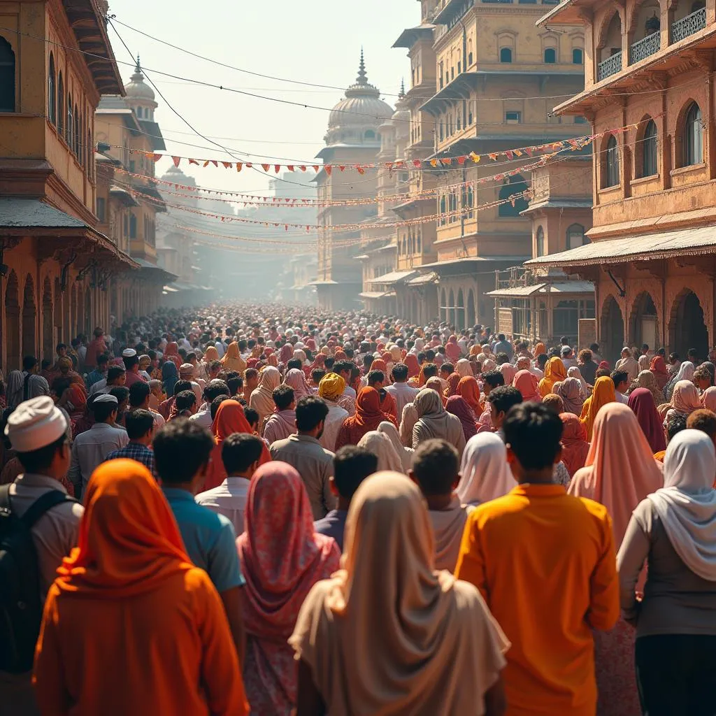 Devotees offering prayers at Shirdi Sai Baba Temple