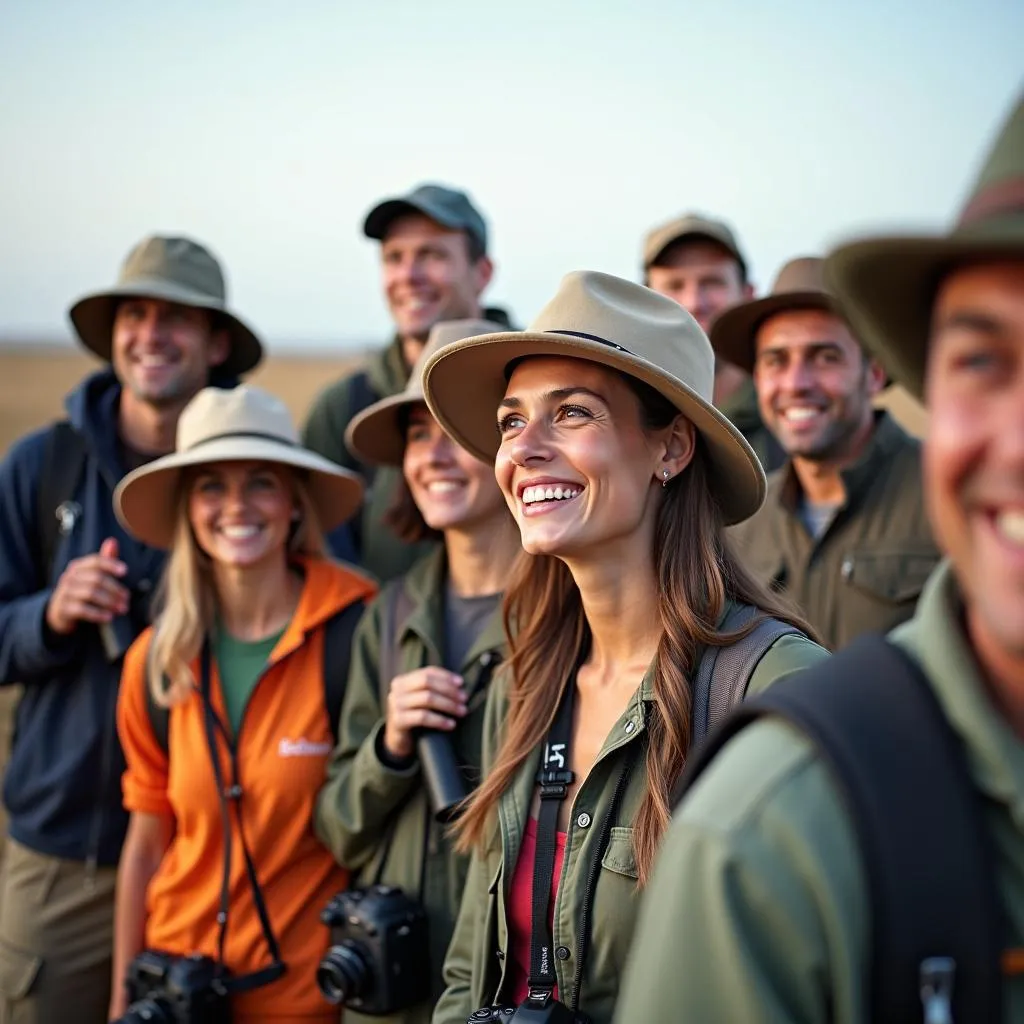 Group embarking on a South Africa Safari Tour