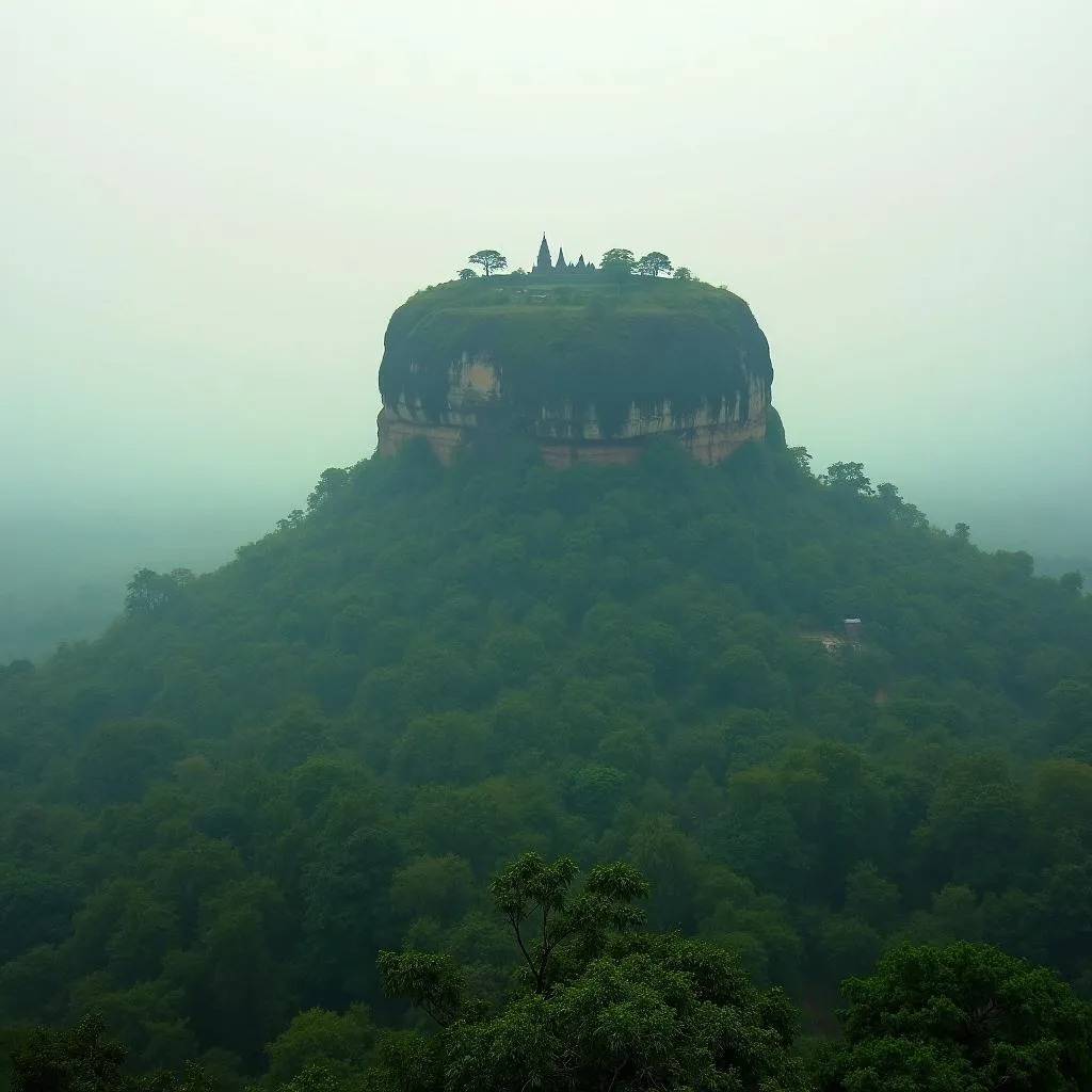 Ancient Sigiriya Rock Fortress in Sri Lanka