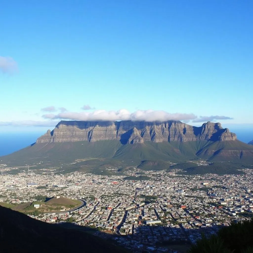 Table Mountain Overlooking Cape Town, South Africa