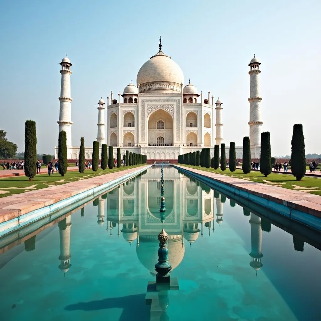 The Majestic Taj Mahal in Agra, India