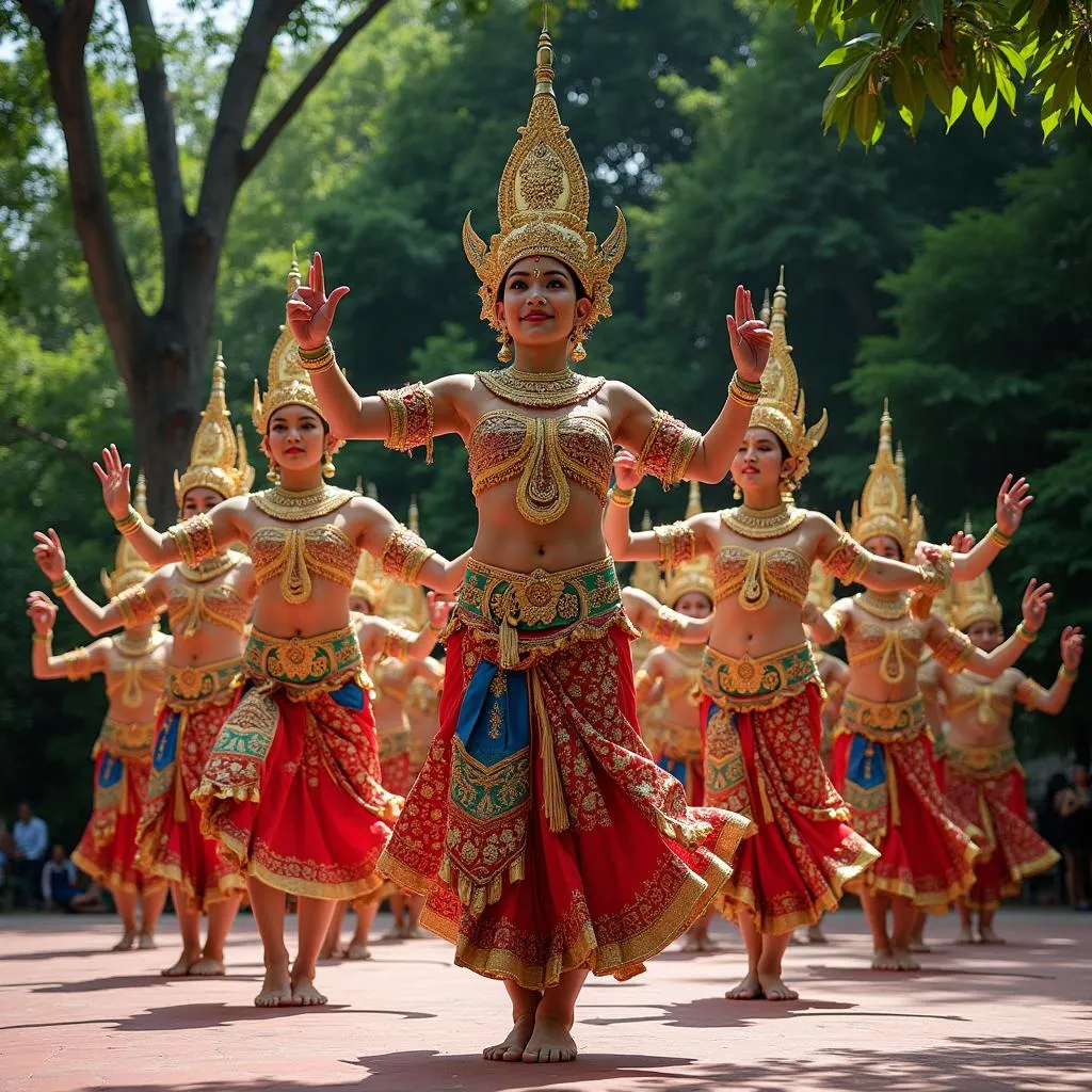 Traditional Thai dance performance at Nong Nooch Garden