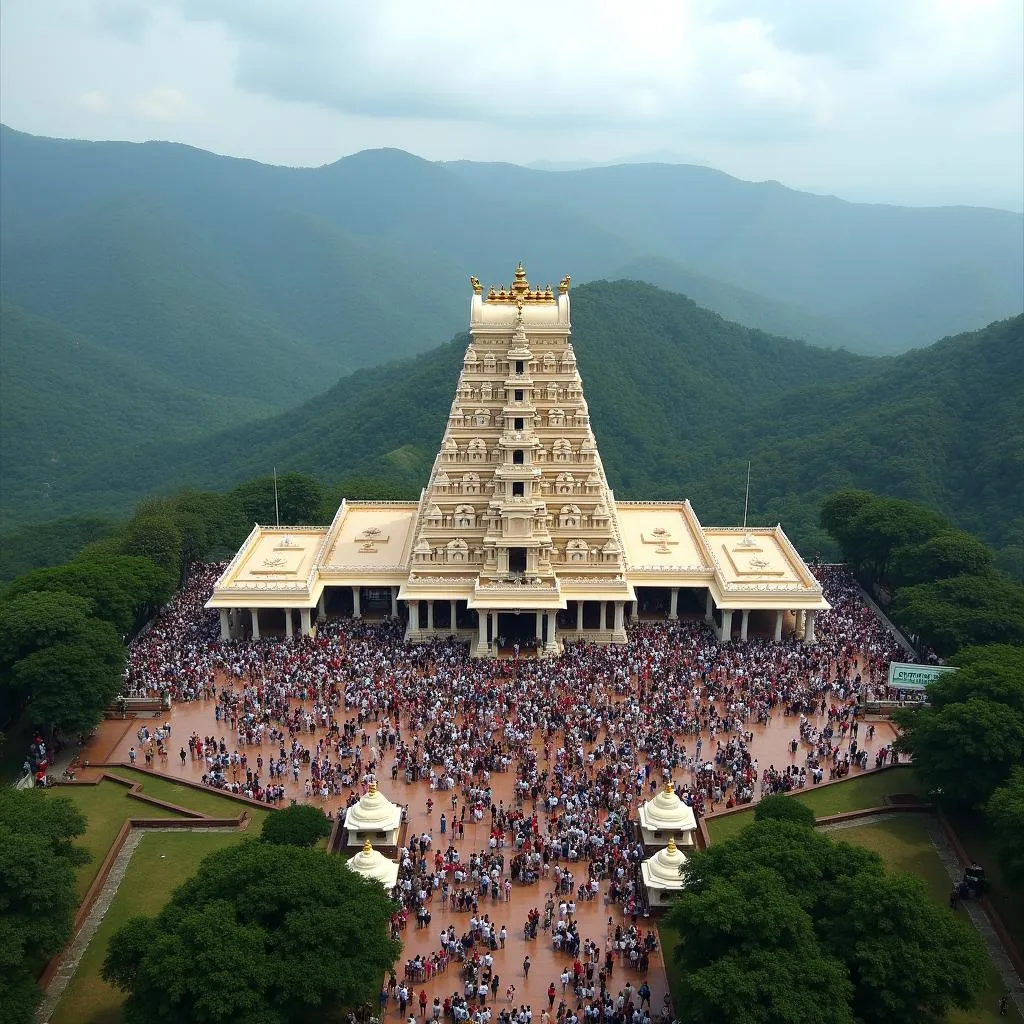 Tirupati Balaji Temple view