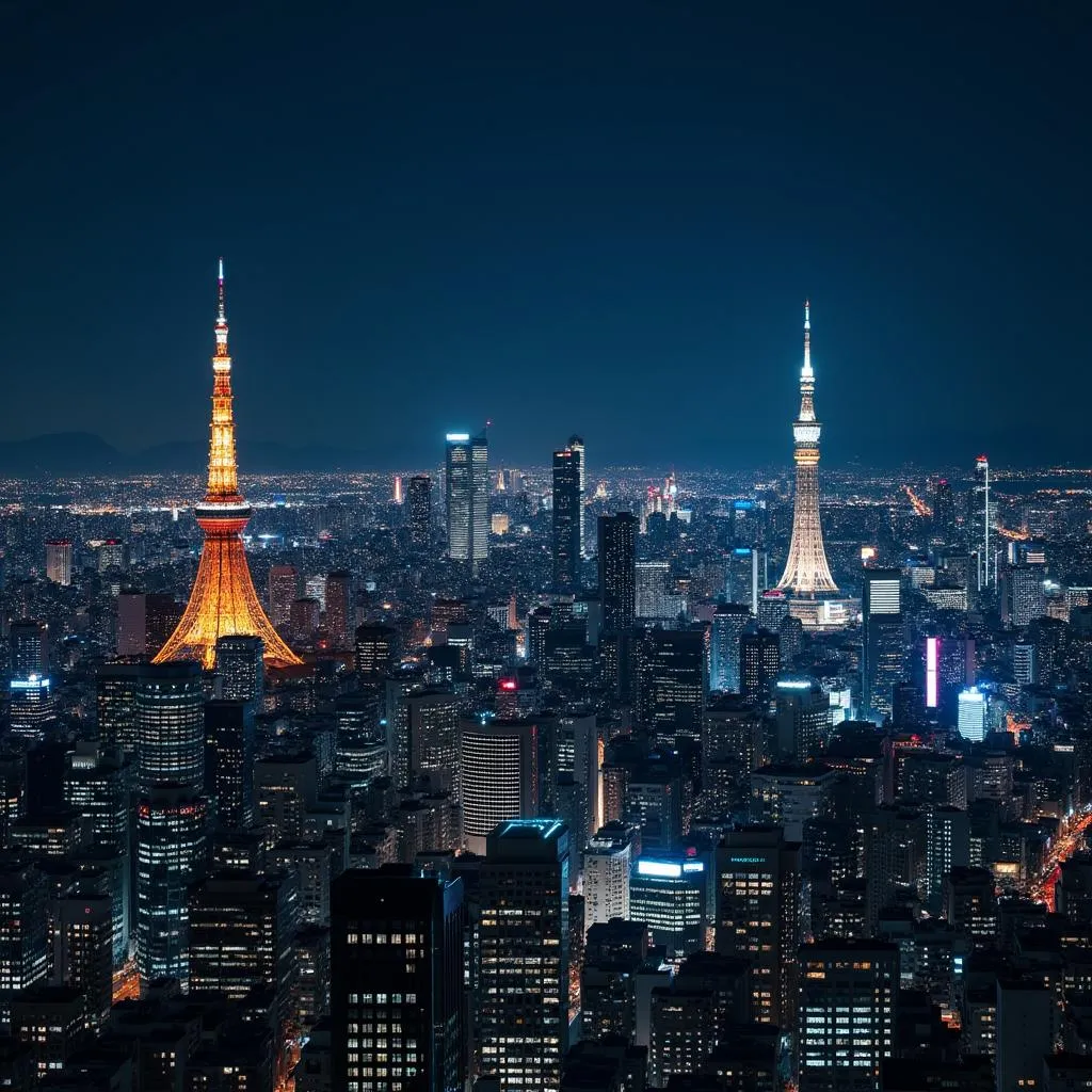 Tokyo Cityscape at Night