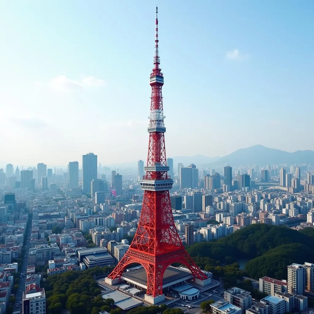 Tokyo Tower panoramic view