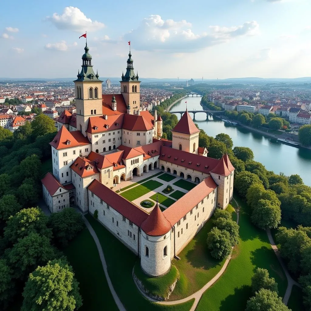 Wawel Castle: Majestically overlooking the Vistula River